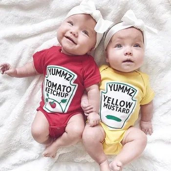 

Baby Clothes Rompers for Twins Boys Girls Cute Vegetable Jumpsuit Romper for Newborns Cotton Costumes For Infants Baby