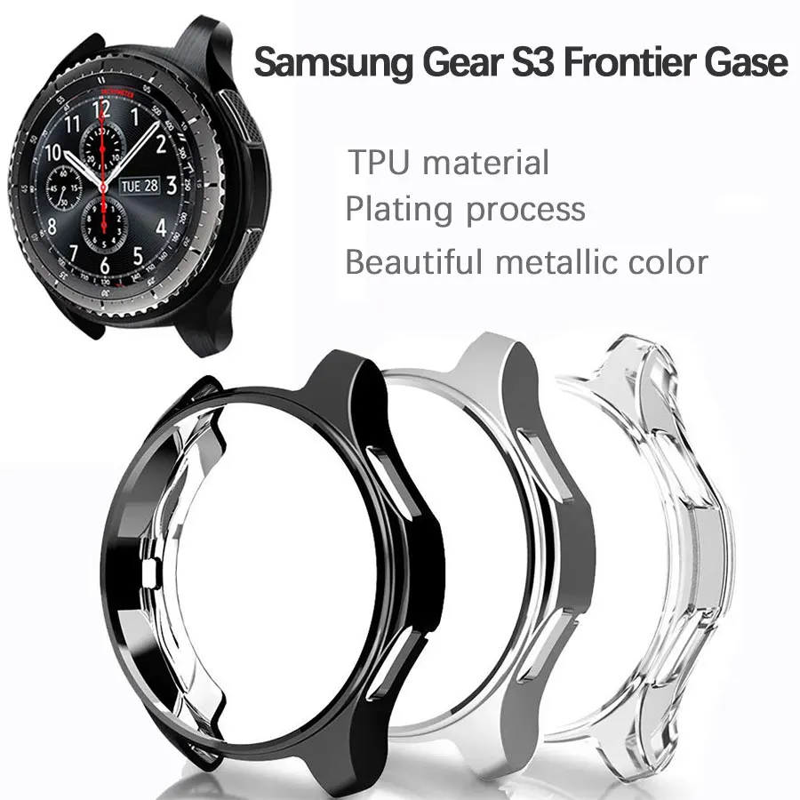 ТПУ полноразмерный защитный чехол для часов Samsung Galaxy Watch 46 мм водонепроницаемый