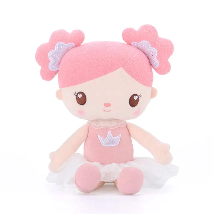 Плюшевые куклы Gloveleya, яркие подарки для девочек, тканевые куклы, детские плюшевые игрушки, кавайная тряпичная кукла - Цвет: pink