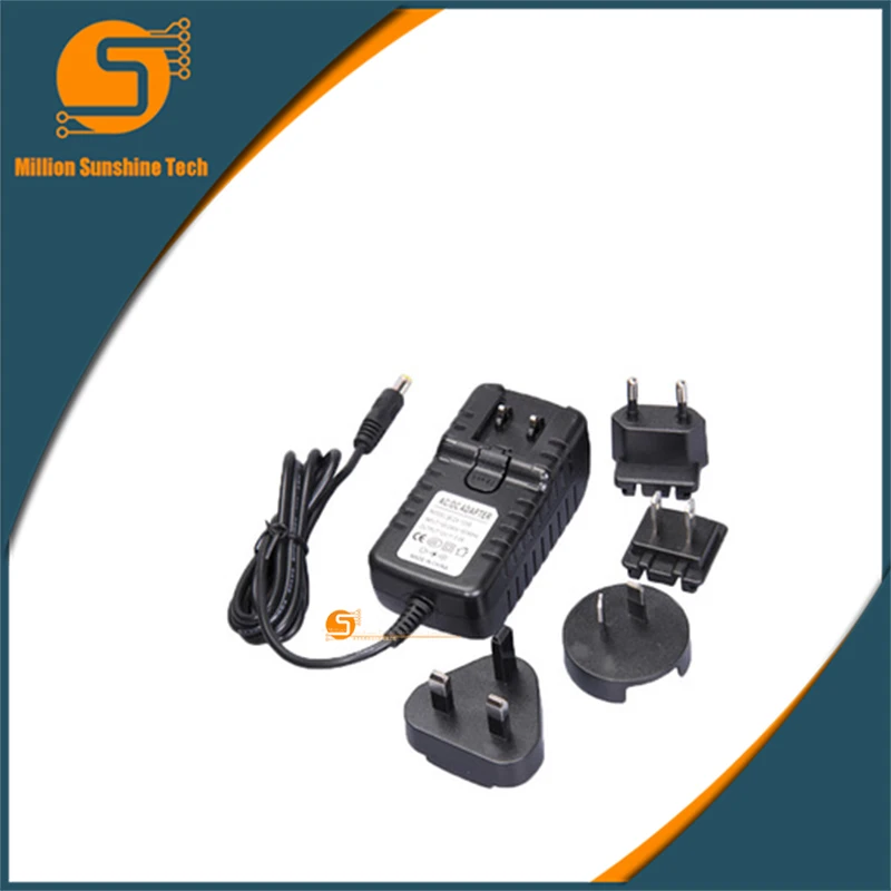 1pcs 24V1.5A Multifunction power Adapter swap head power supply free
