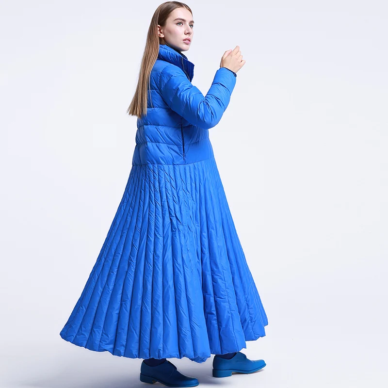Plus size 6XL Down jackets 2019 new Fashion Women Winter Coat Long Slim Thicken Warm Down Jacket Outwear Parkas Big skirt Down J
