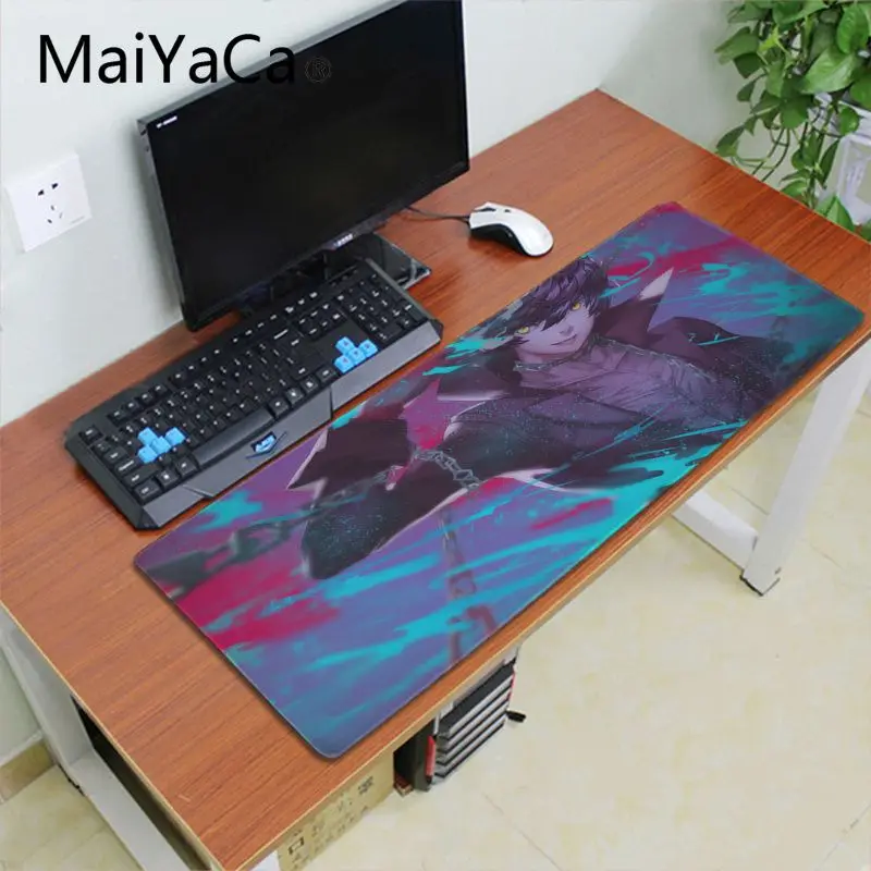 Игровой коврик для мыши Maiyaca persona, игровой коврик для мыши, игровой коврик для мыши, игровой коврик для мышки с аниме, коврик для мыши, скоростная версия - Цвет: Lock Edge 30X70cm