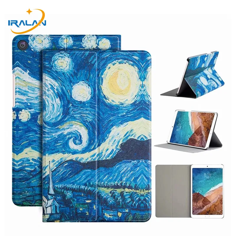 

2018 New Printed Leather filp Stand Case For Xiaomi MiPad 4 Plus Mi Pad4 Pad 4 Plus 10.1 Magnet Smart Tablet Cover+Film+Stylus