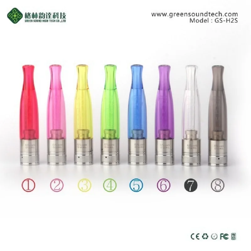

GreenSound GS H2s 10pcs Dual coil atomizer replaceable ego ce4 ce5 clearomizer rebuildable atomizer for ego vaporizer e cigaret