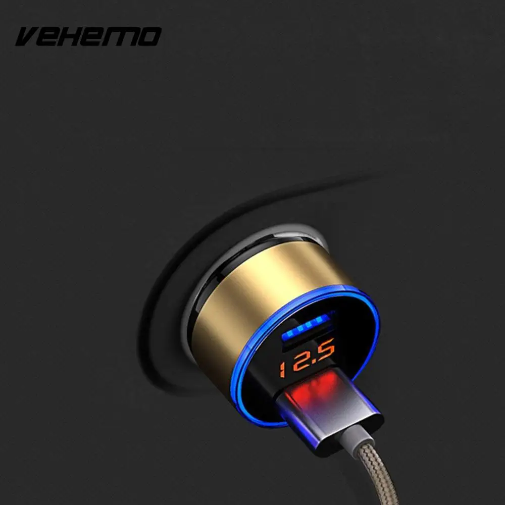 Автомобильное зарядное устройство Vehemo с двумя USB портами автомобильное GPS