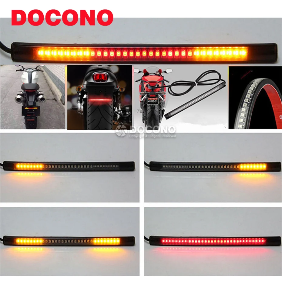 

Motorcycle LED Brake Light Turn Signal Tail Light For HONDA nc 750x For SUZUKI gn 250 hayabusa gsx 1300r bandit 1200 etc.