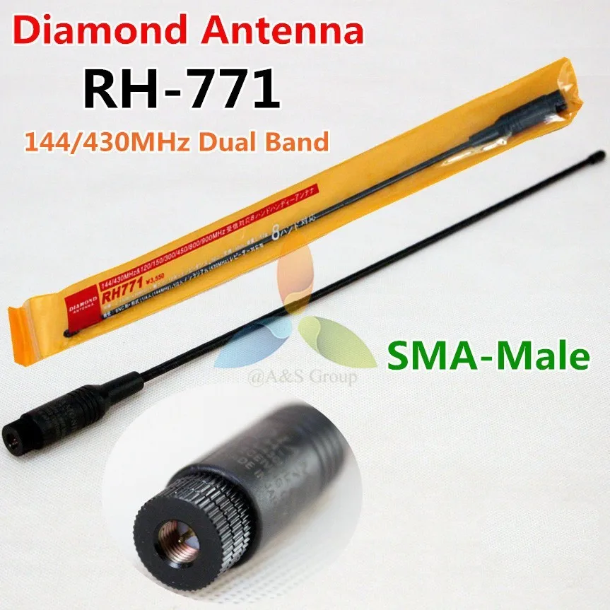 RH-771 быстрота лазерной печати sma-мужской двухдиапазонный Двухканальные рации Телевизионные антенны для uv-985 PX-2R UV-3R TH-UVF9 KG-UV6D VX-3R два- способ радио