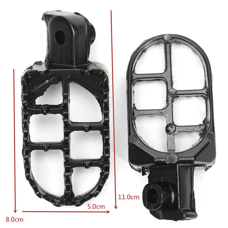 Черный для Dirt Pit Bike Aluminu подножки для YAMAHA PW 50 80 TW200 PW50 PW80 50 H FP02 для HONDA CRF XR