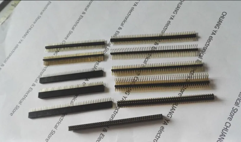 1 27 мм 1*40P 50P 2 * 40Pin 50-контактный штыревой разъем/гнездовой разъем/Однорядный или
