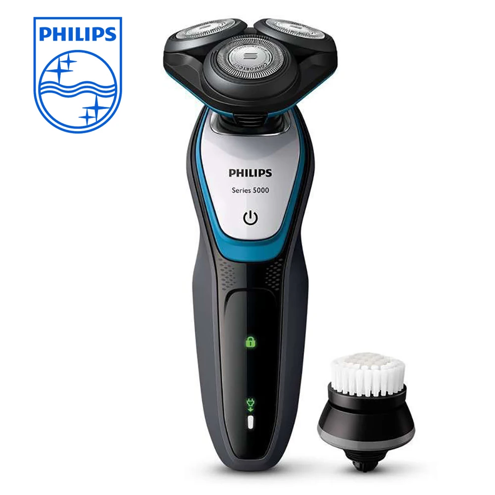 Philips S5090 электробритва с IPX 7 уровня Водонепроницаемый Автоматическая шлифовальная бритва светодиодный зарядки Дисплей бритвенный станок для Для мужчин