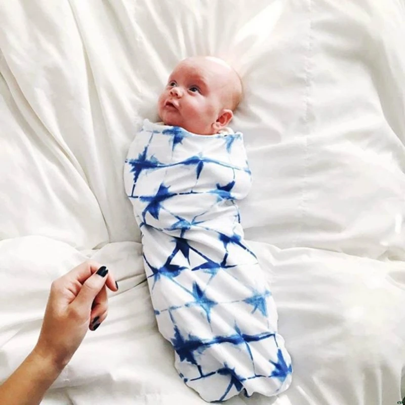 Детское Пеленальное Одеяло+ Кепка для новорожденных, хлопковые пеленки, сумка, постельные принадлежности