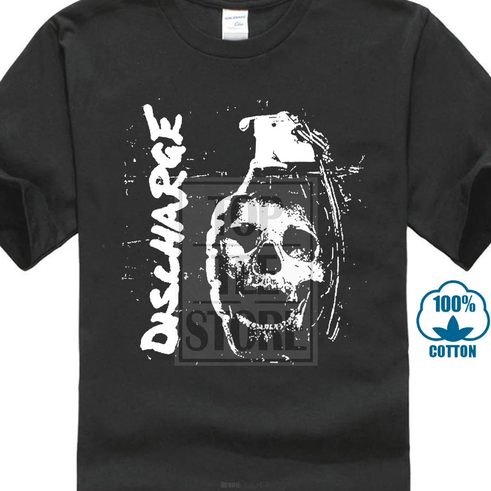 Discharge Skull S M L Xl Xxl Tshirt Official Punk Band T Shirt Newin TShirts from Men's
