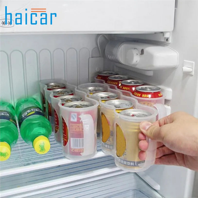 

HAICAR organizer Refrigerator Storage Box For Beverage Cans Drinking Can Space Saving Holder U70403