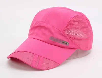 rose red Женские бейсболки спортивные унисекс летние уличные гольф шляпа спортивный головной убор козырек для бега Кепка - Цвет: rose red