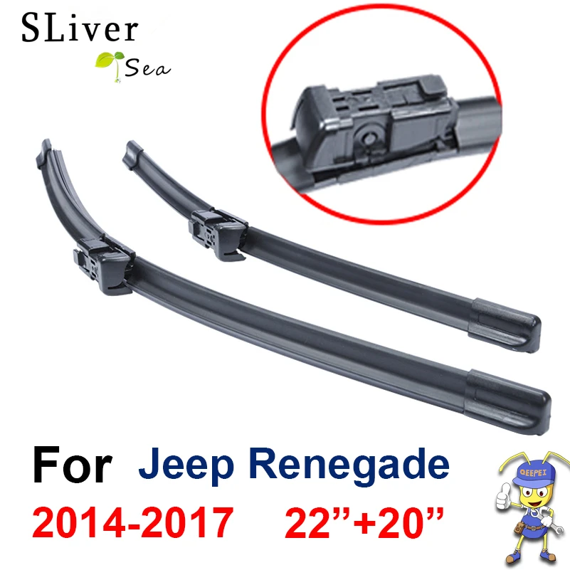 SLIVERYSEA Wiper Blades For Jeep Wrangler 2007 2014 15"+15" High