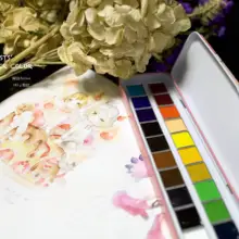 Япония поражение Holbein Expert уровень прозрачный цвет воды Sub 1,2 мл сплошной цвет воды 20 цветов самостоятельно соответствующие цвета