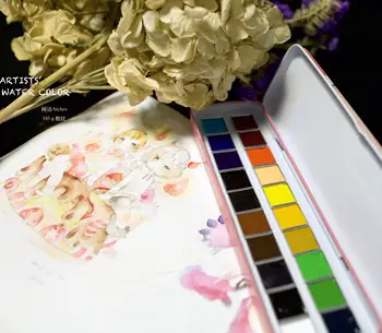 

Japan's Defeat Holbein Expert Level Transparent Watercolor Sub 1.2ml Solid Watercolor 20 Color Self Matching Color