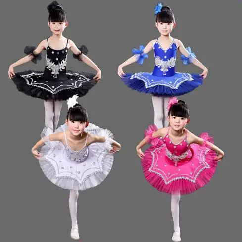 

Girls Ballet Dancing Dress White Swan Lake Costume Kids Ballerina Dress Gymnastic Leotard Ballet Dress Children Ballet Tutu Suit