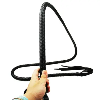 Long bdsm Whip bondage erotic riding horse crop hunting Fetish Leather Spanking Paddle pony play Flogger sex toys for couples 1