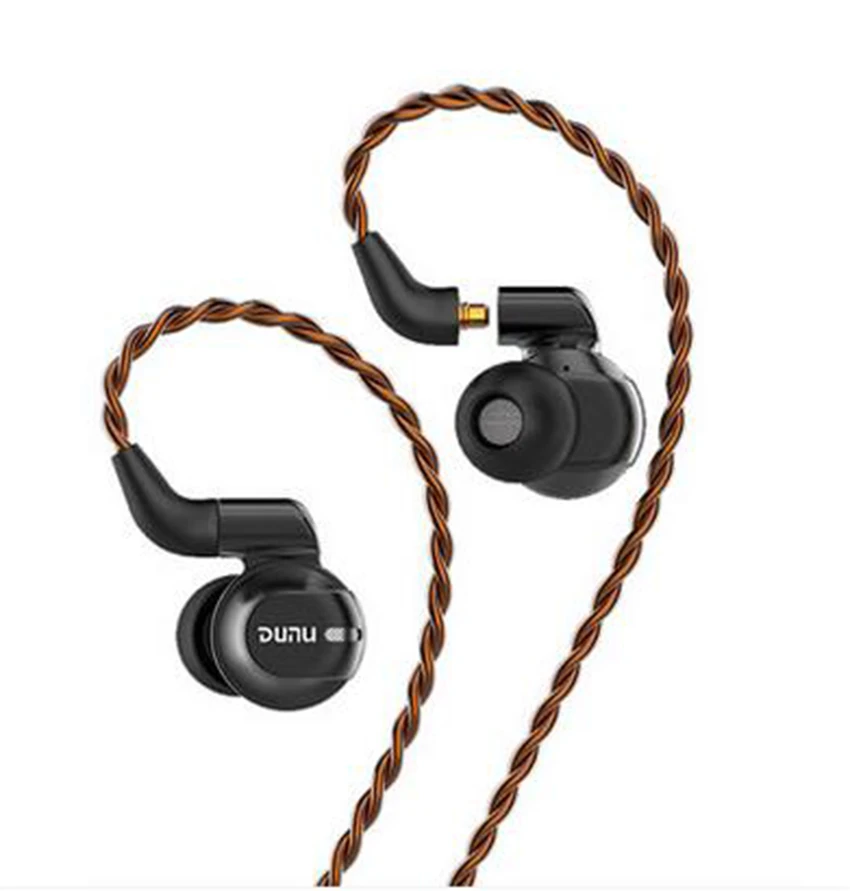 Dunu DK4001 полюсная диафрагма бериллия PVD 5 драйвер гибридные 4BA + 1DD Hifi музыкальный