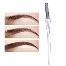 1 шт Мода для бровей татуаж татуировка перо татуировки брови Microblading ручка подарок 3D Макияж Боди-арт туалетных инструменты