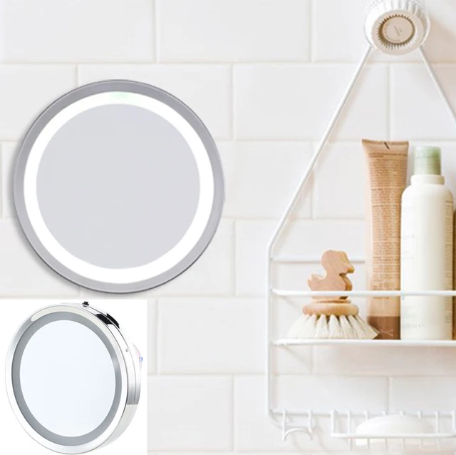 6 Inch 3x Magnification Led Suction Cup Light Round Cosmetic Mirror 6 Inch 3x Magnification Led Suction Cup Light Round Cosmetic Mirror Wall Mounted Makeup