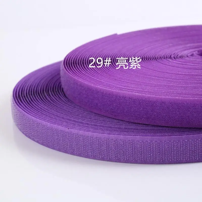 2,5 см* 1 м черный белый крючок и петля без самоклеящейся застежки сильная лента крюк и петля полосы лента для декодирования дома без клея 1 пара - Цвет: 29 Purple