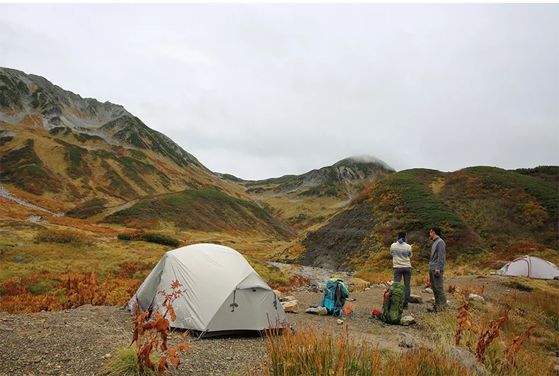 Naturehike на заказ Mongar 2 3 Человек Водонепроницаемый двойной слой открытый тент алюминиевый стержень серый Сверхлегкий Кемпинг коврики для палаток e-EMS