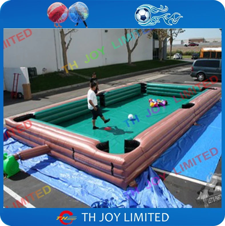 inflatable soccer pool table