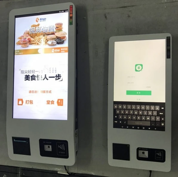 OEM несколько функций беспроводной пульт дистанционного управления ресторан самообслуживания еда заказ сенсорный инфомат с принтером