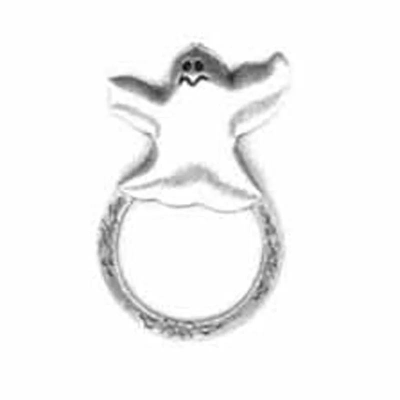 

New antique silver metal spooky ghost halloween glasses holder bar badge pin brooch jewelry ornament 6pcs lot