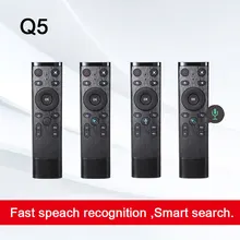 Q5 Gyro Voice Air mouse 2,4G умный пульт дистанционного управления с микрофоном для Android tv Box Mini PC