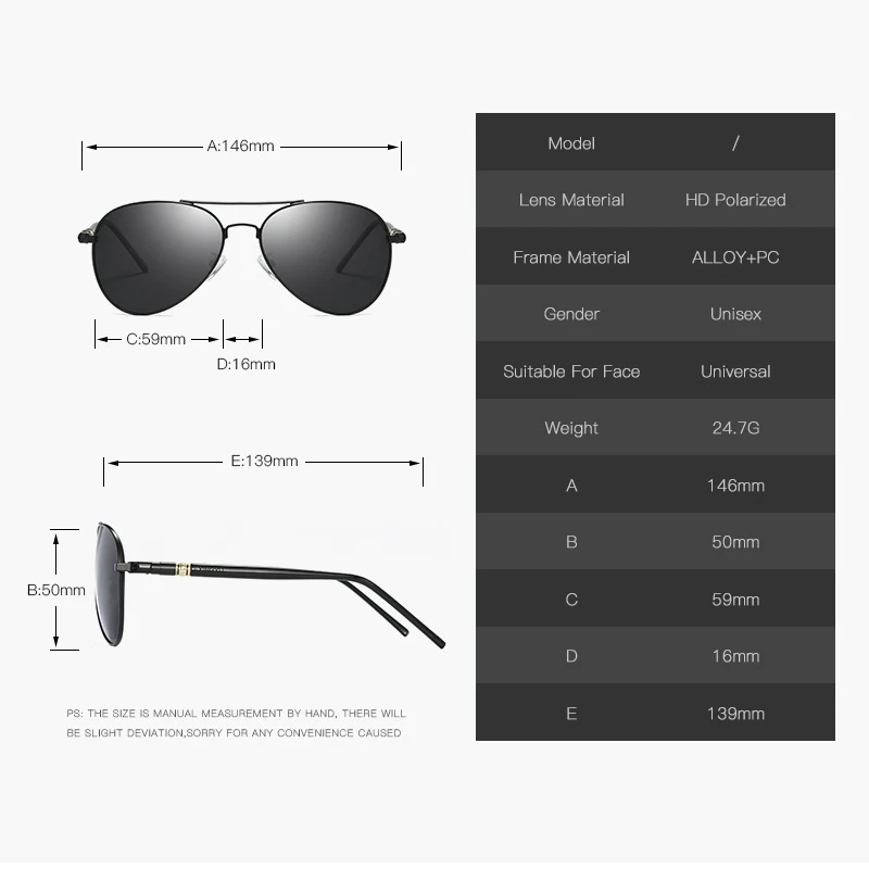 KEITHION Sunglasses Men Polarized Classic Metal Oval Glasses For Women Fashion Style UV400 Gafas De Sol Eyewear