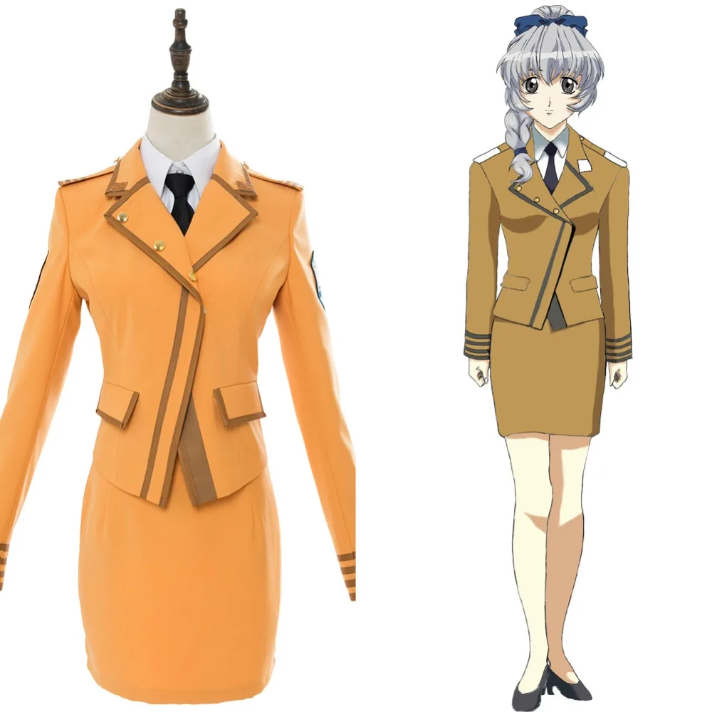 

Full Metal Panic! Invisible Victory Teletha Cosplay Costume Uniform Dress