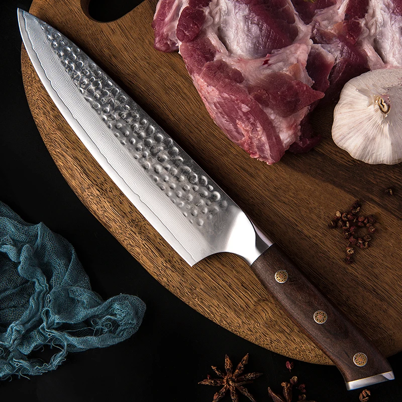 

Knife Kitchen Damascus Steel Chef Knives 8.5inch Professional Japanese Slicing Cleaver Cooking Tool 67 Layers VG10 Steel Knives