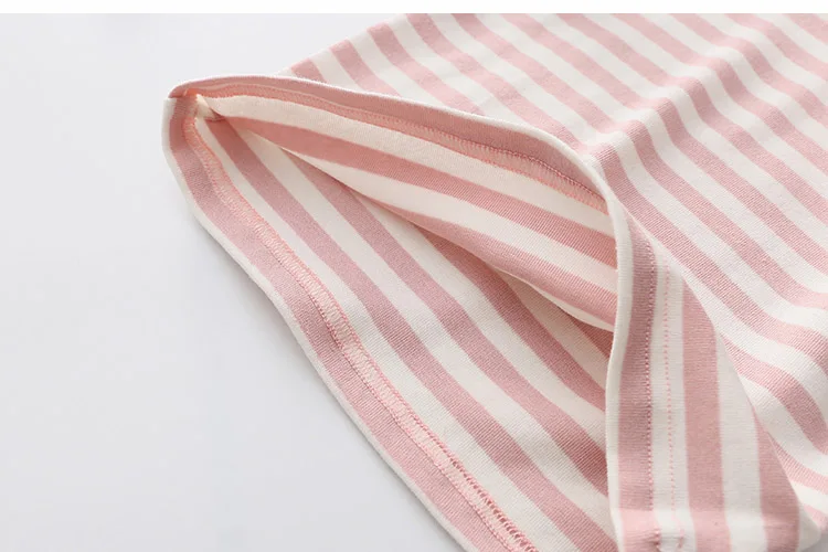 2018 Spring Autumn 2-11 12 Year Teenager Children Sweet Striped O-Neck Baby Long Flare Trumpet Sleeve Kids Girls Basic T-Shirts (19)