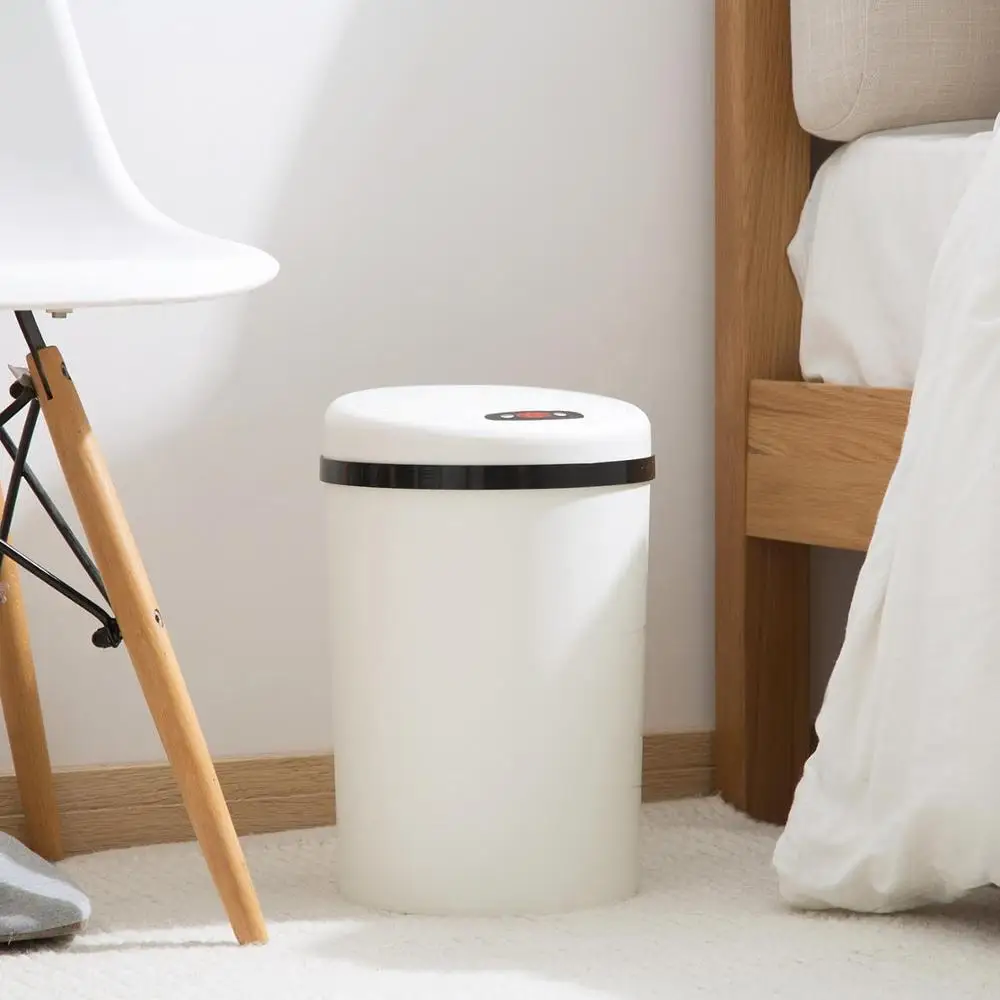 Large Automatic Sensor Dustbin Sensor Trash Can Induction Waste Bin PP Plastic Eco-friendly Dustbin Household Trash Bin