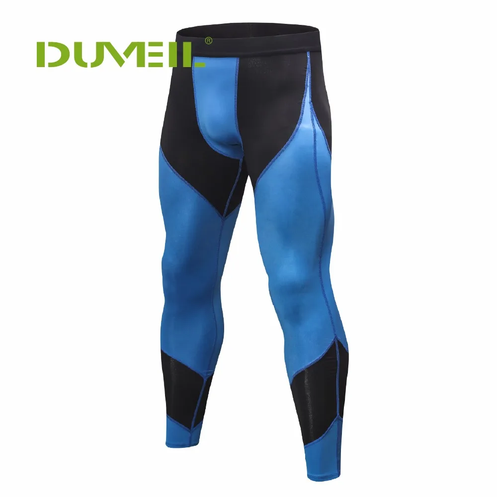 DUVEIL для мужчин PRO tight Running мужские компрессионные брюки с принтом, спортивные облегающие тренировочные быстросохнущие брюки