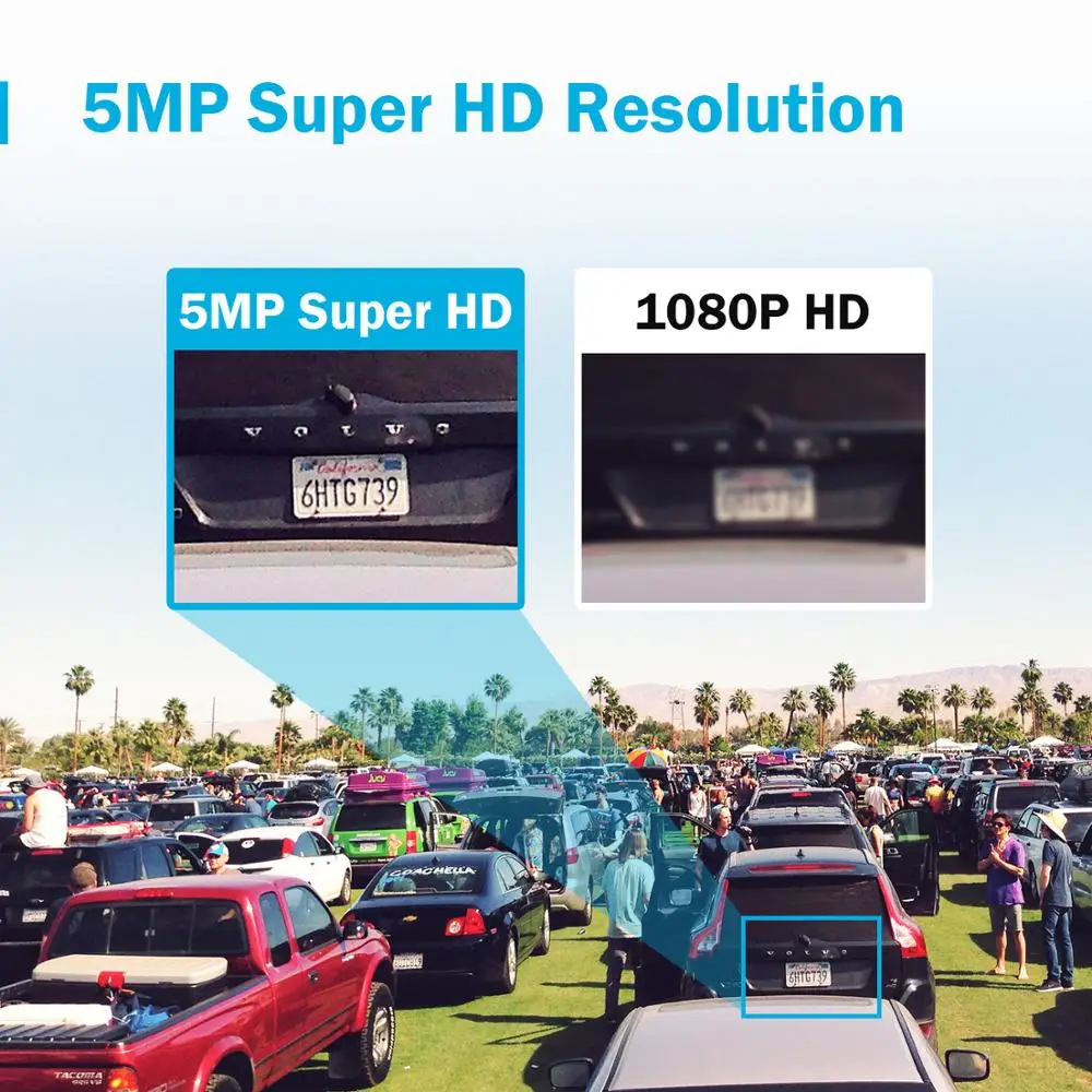 ANNKE 8CH 5MP 5в1 Ultra HD видео камера безопасности системы H.265+ с 8 шт 5MP TVI цилиндрическая Всепогодная камера наружного наблюдения комплект