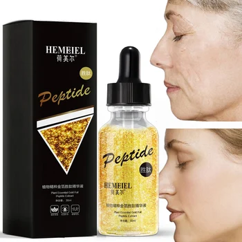 

Wholesale 24K Gold Foil Peptide Polypeptide Essence Whitening Facial Serum Anti-Aging Wrinkle Herbal Beauty Serum