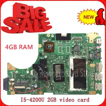 

KEFU S451LN For ASUS S451LN laptop motherboard s451ln rev 2.0 4G RAM with i5-4200U new motherboard 2G video card Test