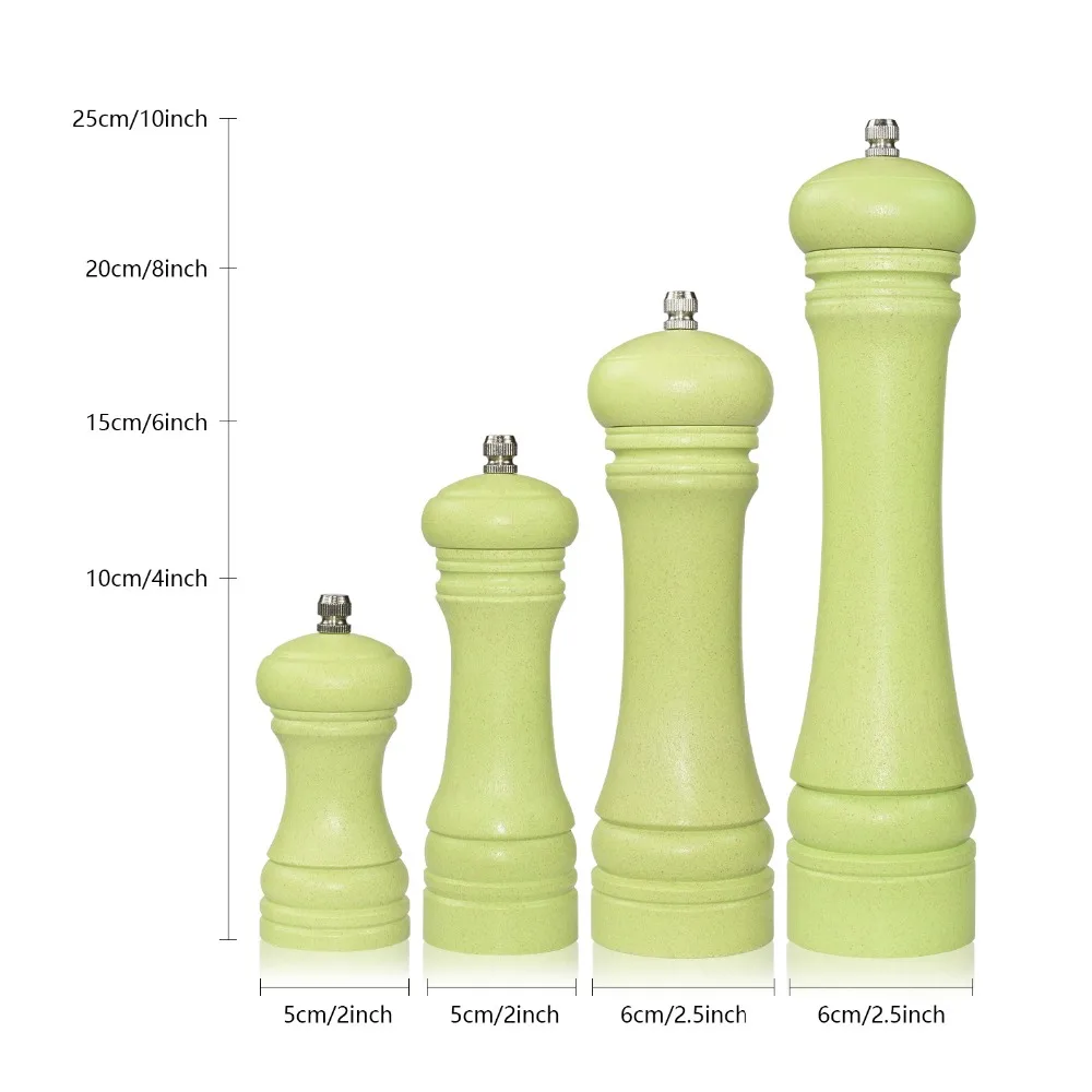 Фиссман мельница для перца из бамбукового волокна солевая мельница с сильной регулируемой Керамической мельницей 10см15см20см25см-кухонные инструменты от Fissman