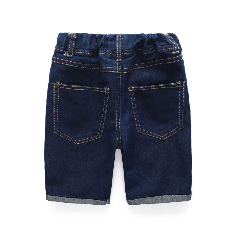 Новые летние модные комплекты одежды для мальчиков, Детская футболка+ джинсовые шорты, штаны, комплекты из 2 предметов, комплекты одежды для маленьких мальчиков