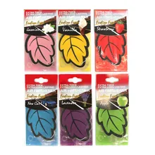 

6Pcs/lot Paper Hanging Car Air Freshener Vanilla Perfume Smell Leaf Shape Fragrance For BMW Toyota Honda Ford Volkswagen Peugeot