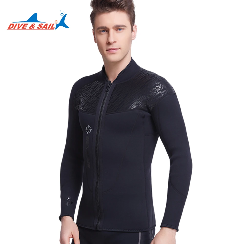 Мужской неопреновый гидрокостюм с длинным рукавом Размеры s xxxL|3mm wetsuit jacket|wetsuit