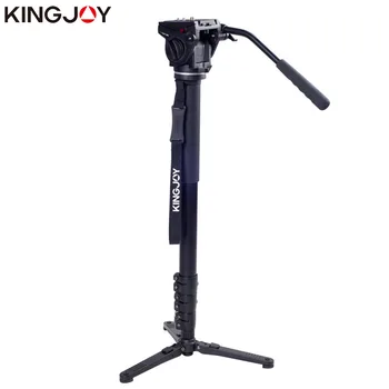 

KINGJOY Official MP4008+VT-3510 Professional Monopod Dslr For All Models Camera Tripod Stand Para Movil Flexible Stativ SLR DSLR