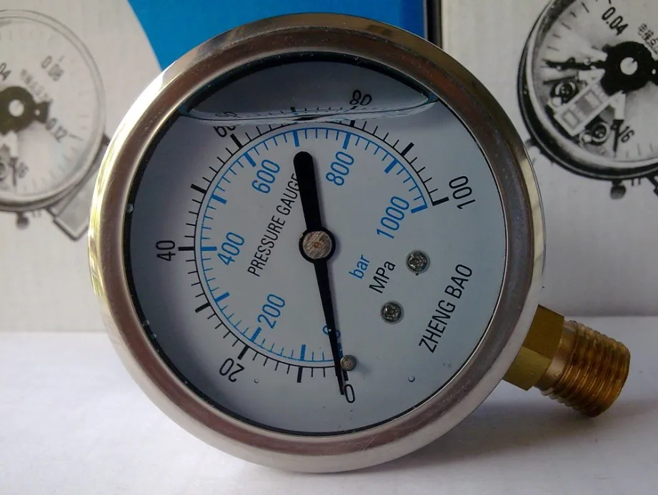 YN60 2 5 &quotM14*1 или 1/4&quot BSP резьба 60 мм корпус из нержавеющей стали ударопрочный
