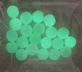 with green bead