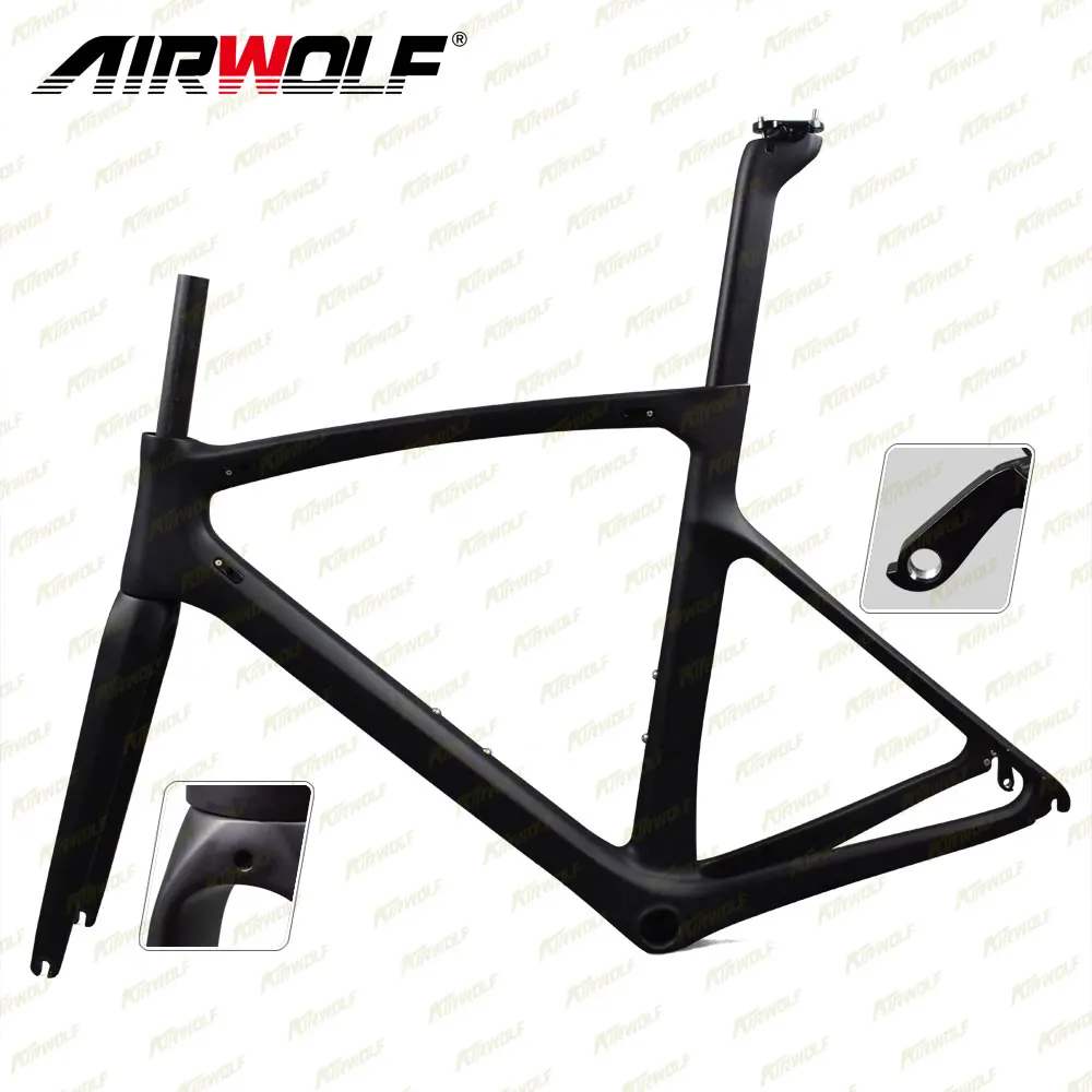 Clearance 2018 carbon bike frame Di2 and Mechanical frame road carbon china internal cable routing carbon road frame V brake carbon frames 1