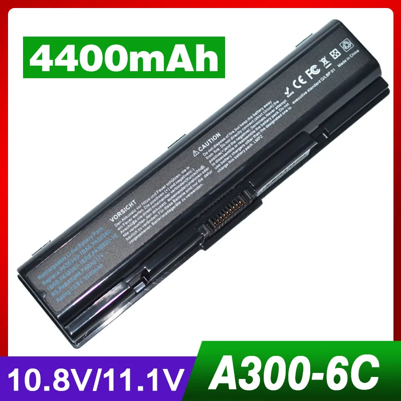 4400 мАч аккумулятор для ноутбука Toshiba Satellite A350D A355 A355D A500 A505 A505D L200 L300 L300D L305 L305D L350 L450 L450D L455